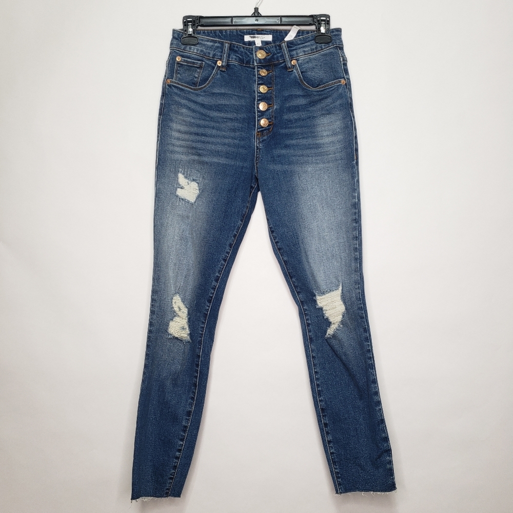 Sts Blue Brie button fly high rise jeans